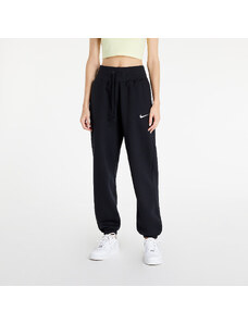 Dámské tepláky Nike Sportswear Phoenix Fleece Women's High-Waisted Oversized Sweatpants Black/ Sail