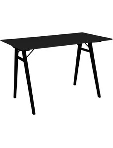 Nordic Living Černý lakovaný pracovní stůl Vinay 60 x 120 cm