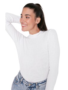 Trendyol Black & White 2-Pack Slim Snap Snap High Neck Ribbed Flexible Knitted Body