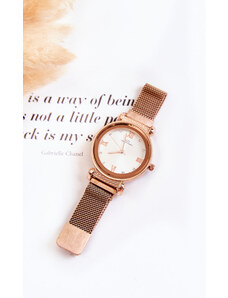 Kesi Dámské hodinky Giorgio & Dario se magnetickým náramkem růžové Zlato