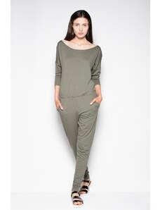 VENATON DLOUHÝ OLIVOVÝ OVERAL VT024 OLIVE GREEN Khaki