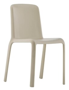 Pedrali Krémová plastová jídelní židle Snow 300