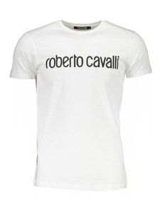 Roberto Cavalli Pánské Bílé Tričko
