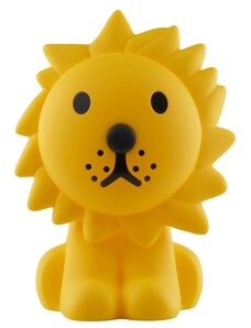 Žlutá plastová dětská LED lampa Mr. Maria Lion 50 cm