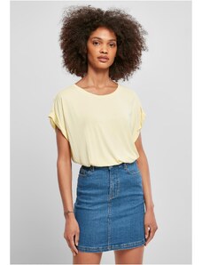 UC Ladies Dámské modální tričko s prodlouženým ramenem měkké žluté
