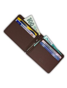 Kolem Krku Pánská peněženka Flat IV - Dark Brown