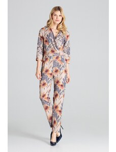 FIGL Květinový kalhotový overal M672 Pattern Květinový vzor