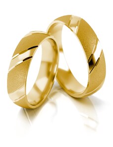 Linger Zlaté snubní prsteny NR1