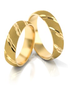 Linger Zlaté snubní prsteny NR14