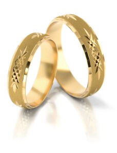 Linger Zlaté snubní prsteny NR16