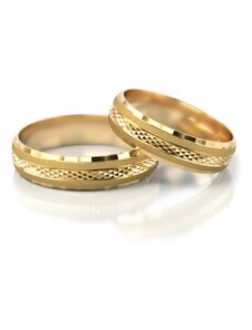 Linger Zlaté snubní prsteny NR17
