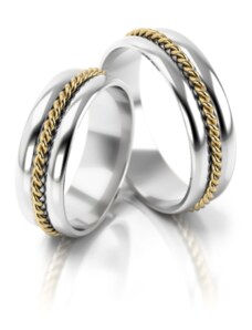 Linger Zlaté snubní prsteny NR185