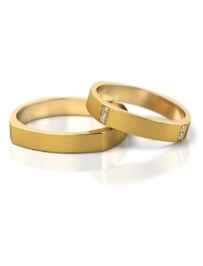 Linger Zlaté snubní prsteny NR192