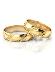 Linger Zlaté snubní prsteny NR21
