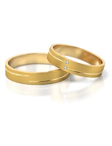 Linger Zlaté snubní prsteny NR210