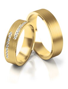 Linger Zlaté snubní prsteny NR213
