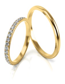 Linger Zlaté snubní prsteny NR298