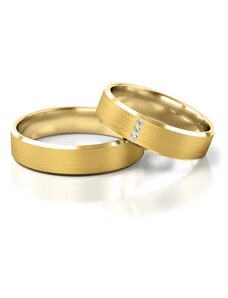 Linger Zlaté snubní prsteny NR268
