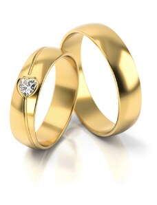 Linger Zlaté snubní prsteny NR295