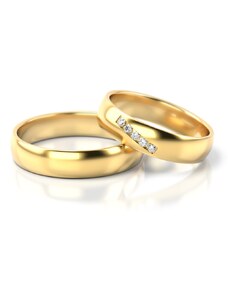 Linger Zlaté snubní prsteny NR270