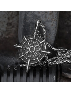 Spiral Přívěsek s řetízkem Viking Compass Vegvisir CHAIN