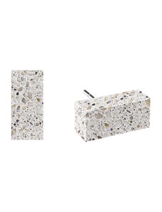 Cappali naušnice PURE - Terrazzo white, krémové