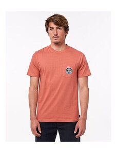 Tričko Rip Curl HORIZON BADGE S/S TEE Dusty Mushroom