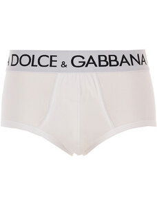Dolce & Gabbana Slipy pro muže Ve výprodeji v Outletu, Bílá, Bavlna, 2024, L S XL XXL