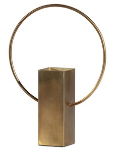 Hoorns Mosazná kovová váza Greer 25 cm