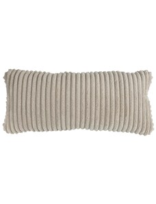 Hoorns Bílý látkový polštář Bearny 30 x 70 cm