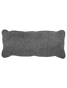 Hoorns Tmavě šedý látkový polštář Bearny 30 x 70 cm
