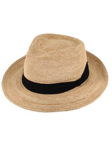 Fiebig Fedora Raffia Extra Fine - slaměný béžový klobouk