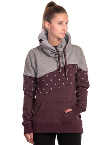 Meatfly dámská mikina Anesa Plum Heather / Grey Heather | Šedá