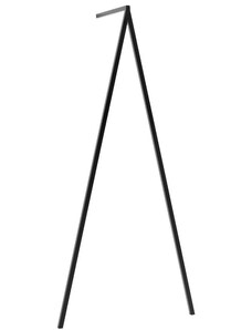 Nordic Design Černý kovový nástěnný/stojací věšák County 170 x 30 cm