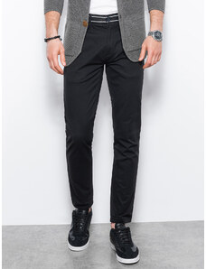 Ombre Clothing Pánské chino kalhoty - černá P156
