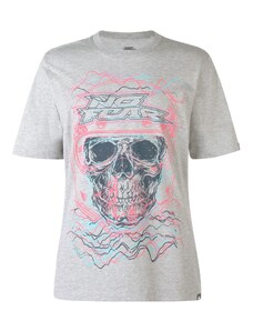 pánské tričko NO FEAR - GREY SKULLS - XL