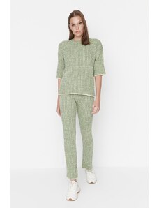 Trendyol Green Gradient Patterned Sweater Top-Top Set