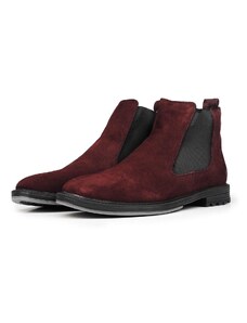 Ducavelli York Genuine Leather Suede Anti-Slip Sole Chelsea Daily Boots