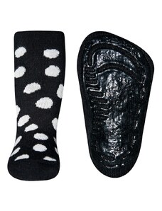 Ewers Ponožky s protiskluzem černobílé Puntík