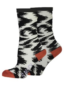 B-nosy Dívčí ponožky černobílé zebra