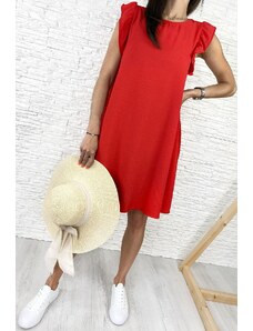 Moda Italia Červené dámské šaty 2306R