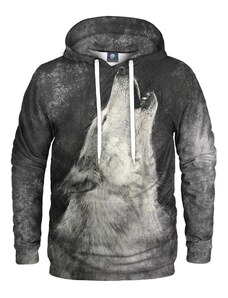 Aloha From Deer Unisex's White Wolf Hoodie H-K AFD200