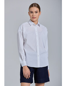 KOŠILE GANT D1. TP BC OVERSIZED SOLID SHIRT bílá 38