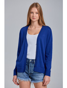 SVETR GANT LIGHT COTTON VNECK CARDIGAN modrá S