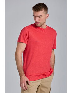 TRIČKO GANT D2. LINEN SS T-SHIRT růžová XXL