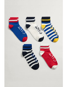 PONOŽKY GANT D1. GANT VARSITY SOCKS 5-PACK modrá 34/36