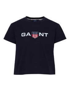 TRIČKO GANT D1. RETRO SHIELD CROPPED T-SHIRT modrá 122/128