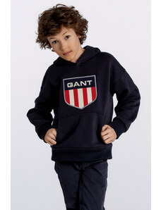 MIKINA GANT D1. RETRO SHIELD HOODIE modrá 122/128