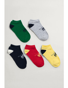 PONOŽKY GANT D2. GANT SHIELD SNEAKER SOCKS 5-P šedá 31/33