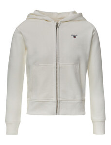 MIKINA GANT THE ORIGINAL FULL ZIP SWEAT HOODIE bílá 134/140